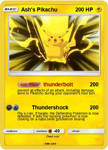 Pokemon Ash's Pikachu