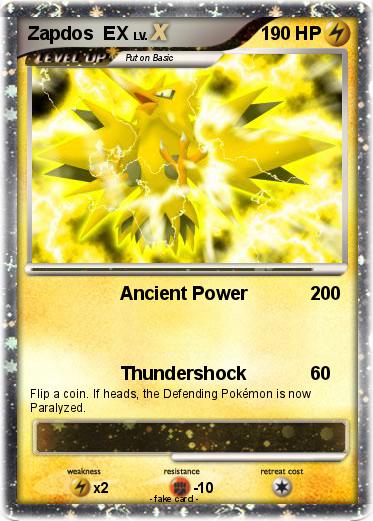 Pokemon Zapdos  EX