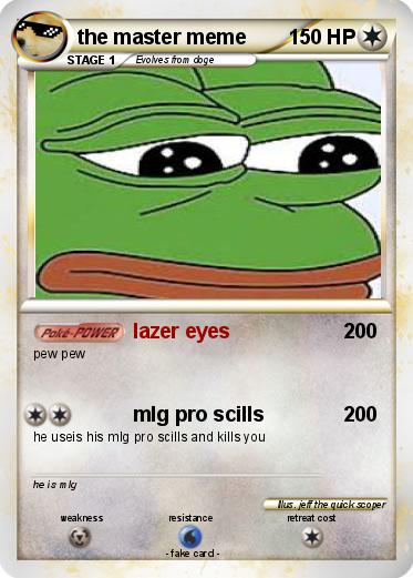 Pokemon the master meme