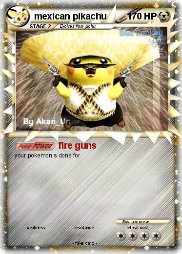 Pokemon mexican pikachu