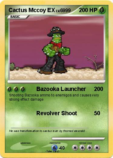 Pokemon Cactus Mccoy EX