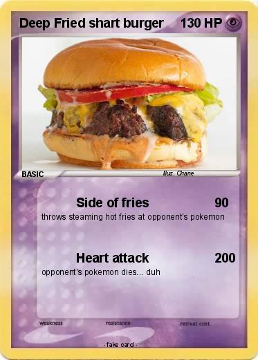 Pokemon Deep Fried shart burger