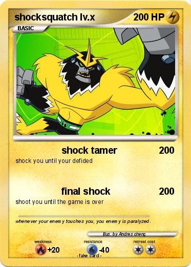 Pokemon shocksquatch lv.x