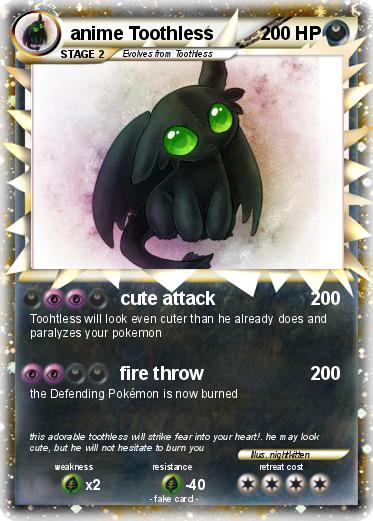 Pokemon anime Toothless