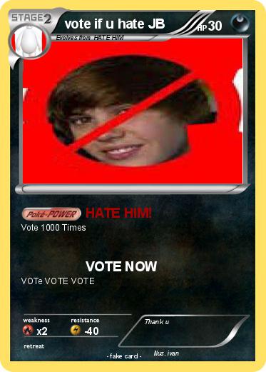 Pokemon vote if u hate JB