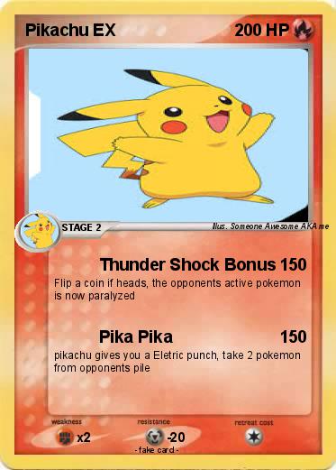 Pokemon Pikachu EX