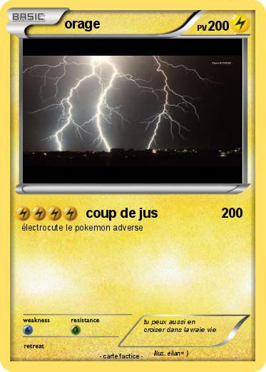 Pokemon orage