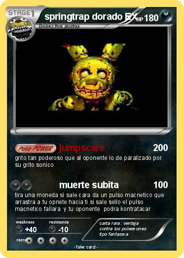 Pokemon springtrap dorado EX