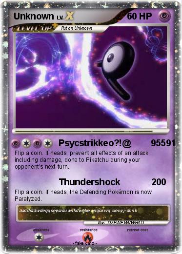 Pokemon Unknown