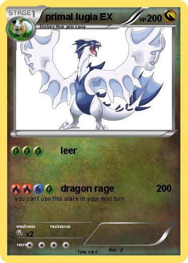Pokemon primal lugia EX