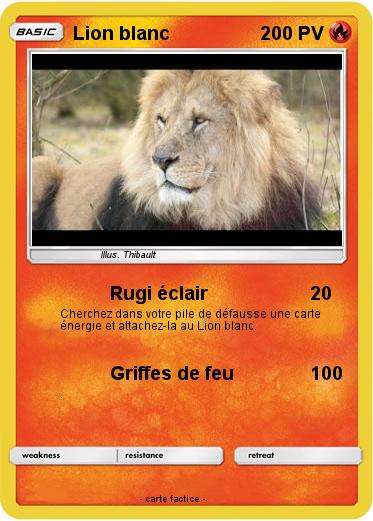 Pokemon Lion blanc