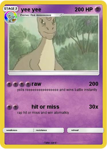 Pokemon yee yee