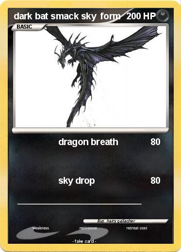 Pokemon dark bat smack sky  form