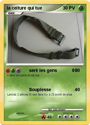 Pokemon la ceiture qui tue