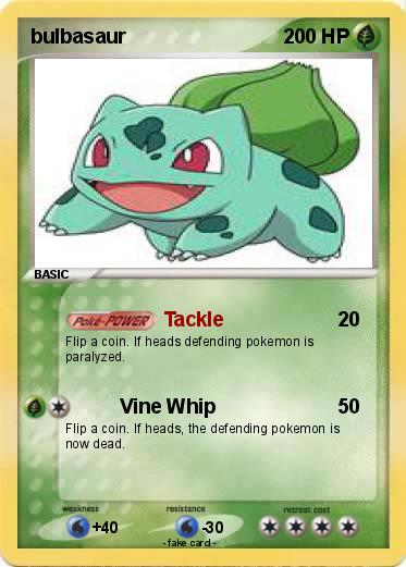 Pokemon bulbasaur