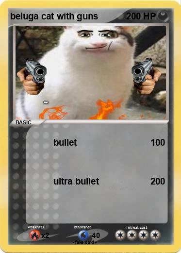 Pokemon beluga cat with guns