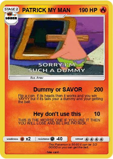 Pokemon PATRICK MY MAN