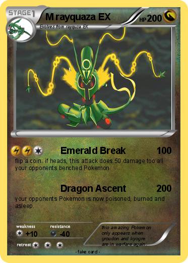 Pokemon M rayquaza EX