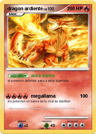 Pokemon dragon ardiente