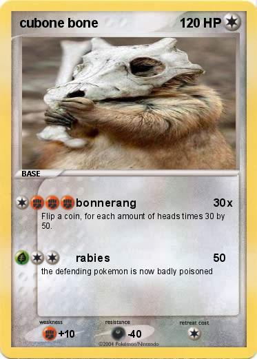 Pokemon cubone bone