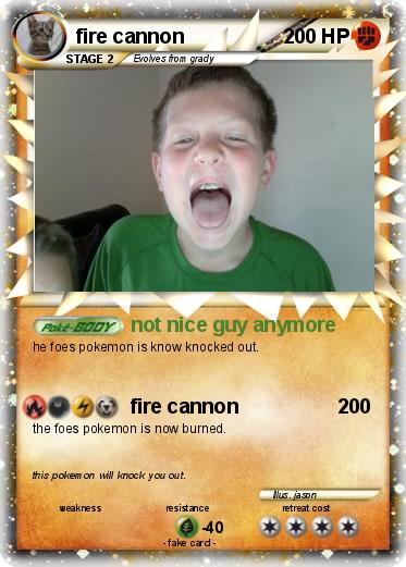 Pokemon fire cannon
