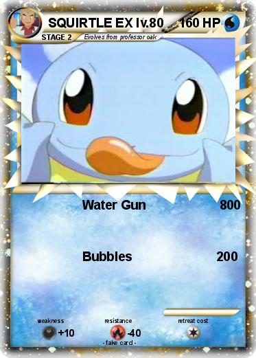 Pokemon SQUIRTLE EX lv.80