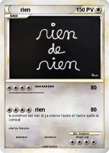 Pokemon rien