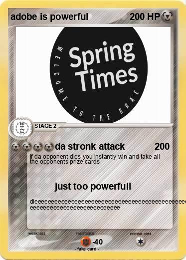 Pokemon adobe is powerful