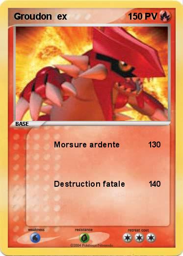 Pokemon Groudon  ex