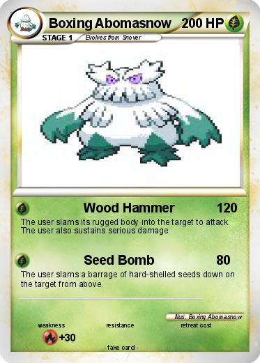 Pokemon Boxing Abomasnow