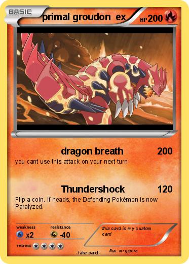 Pokemon primal groudon  ex