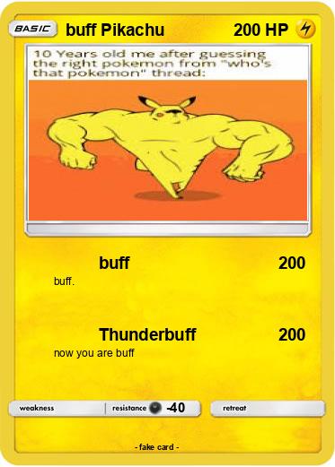 Pokemon buff Pikachu
