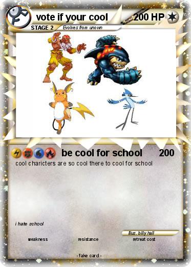 Pokemon vote if your cool