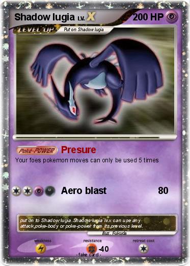 Pokemon Shadow lugia