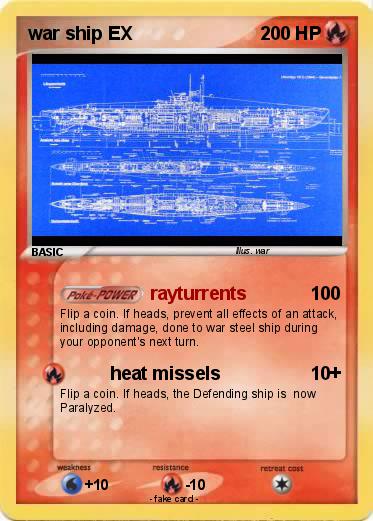 Pokemon war ship EX
