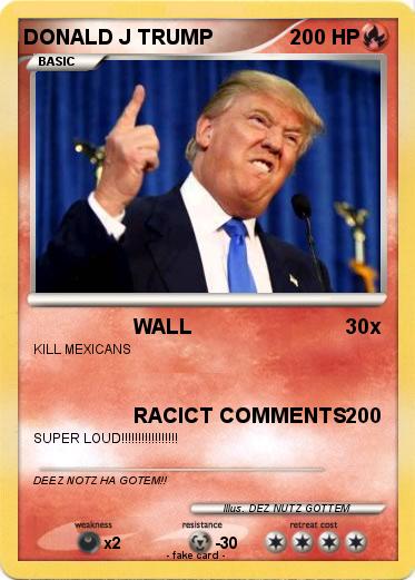 Pokemon DONALD J TRUMP
