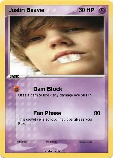 Pokemon Justin Beaver