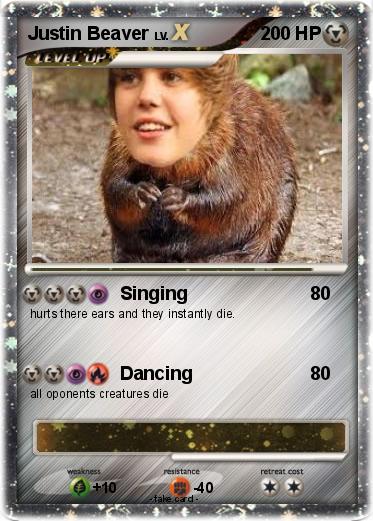 Pokemon Justin Beaver