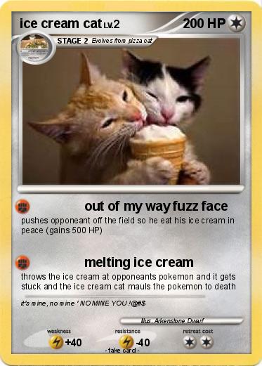 Pokemon ice cream cat