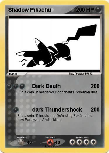 Pokemon Shadow Pikachu
