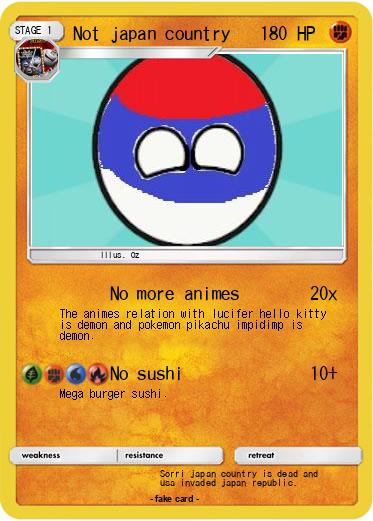 Pokemon Not japan country