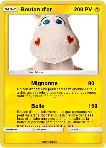 Pokemon Bouton d'or