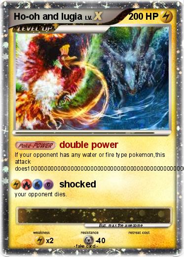 Pokemon Ho-oh and lugia