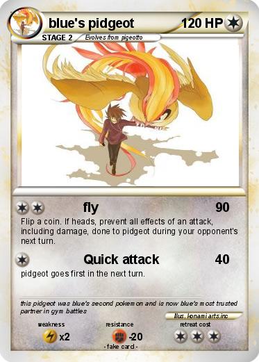 Pokemon blue's pidgeot