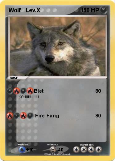 Pokemon Wolf   Lev.X