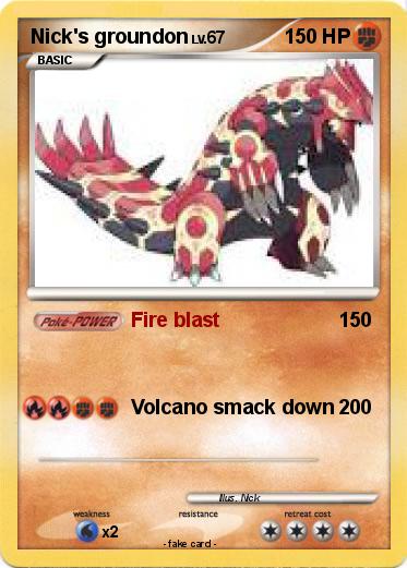 Pokemon Nick's groundon