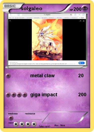 Pokemon solgaleo