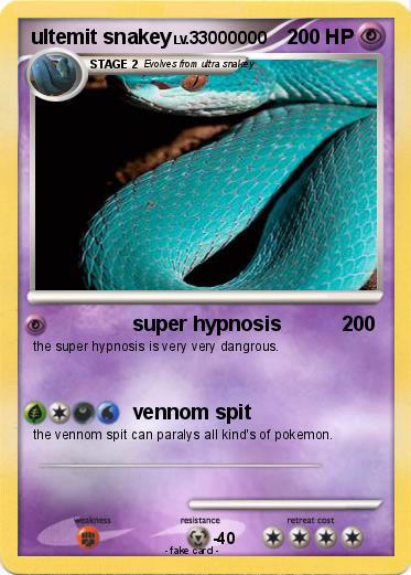 Pokemon ultemit snakey