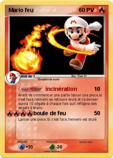Pokemon Mario feu