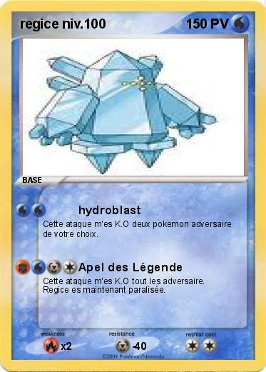 Pokemon regice niv.100